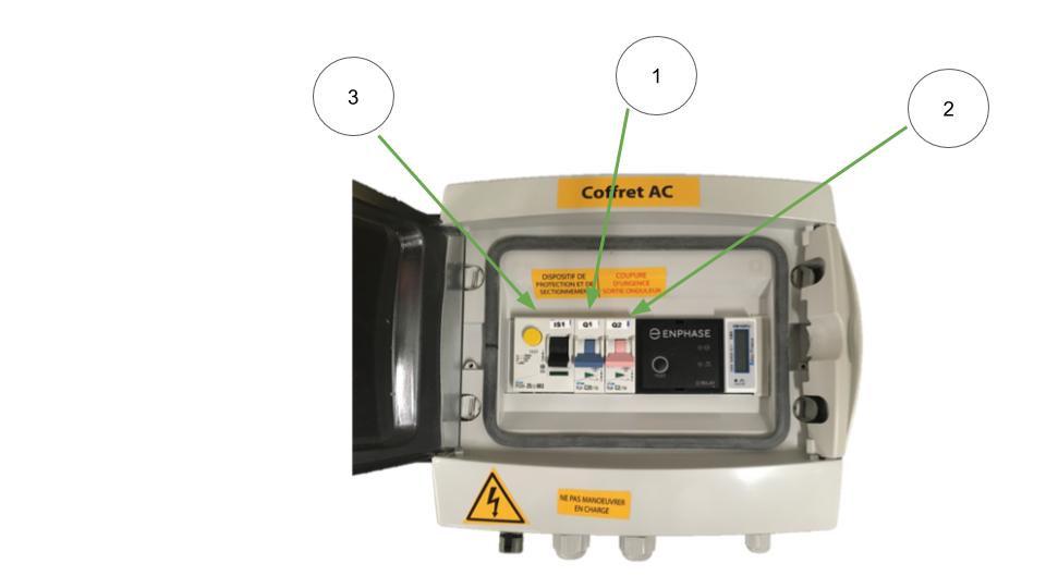 demarrer coffret de protection enphase lors de mise en service