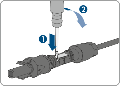 demonter connecteur DC Sunclix etape 2