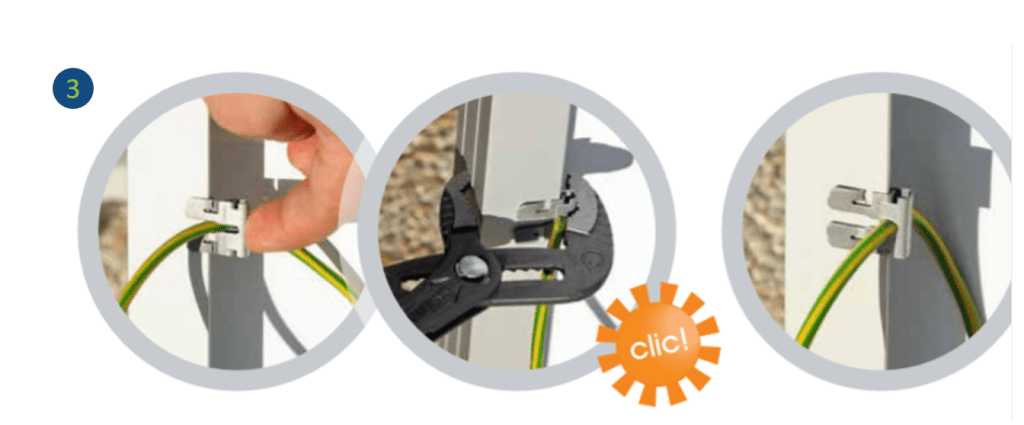 mise a la terre renusol agrafe araymond