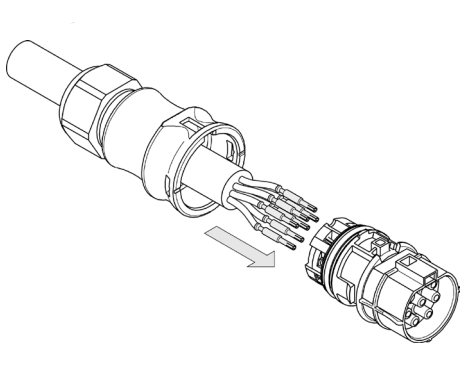 montage connecteur ac wieland etape 3