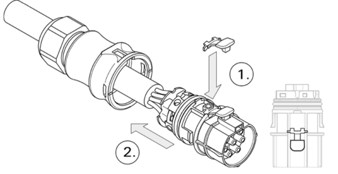 montage connecteur ac wieland etape 4