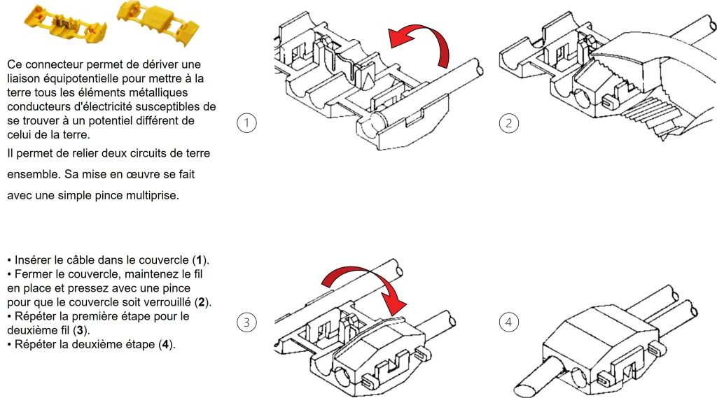 notice mise a la terre bac acier K2 systems etape 3