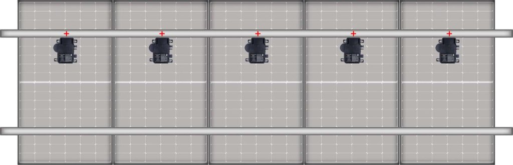 Positionnement des micro onduleurs